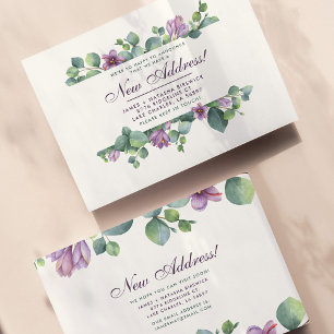 New Address We’ve Moved Botanical Eucalyptus Note Card