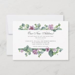 New Address We’ve Moved Botanical Eucalyptus Note Card
