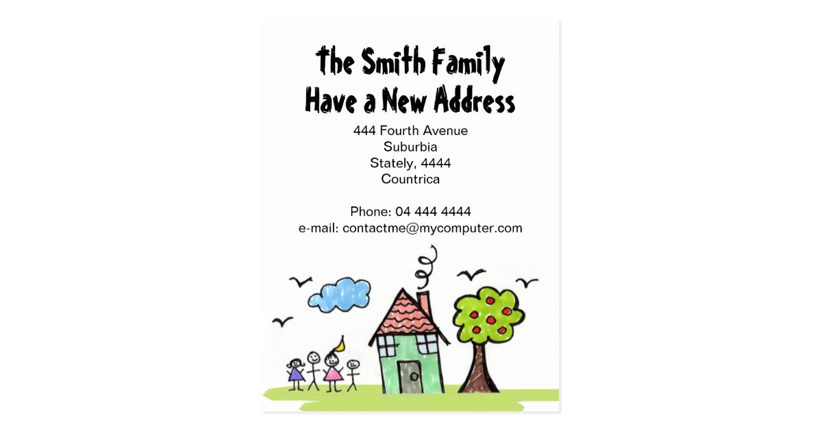 new address notification
