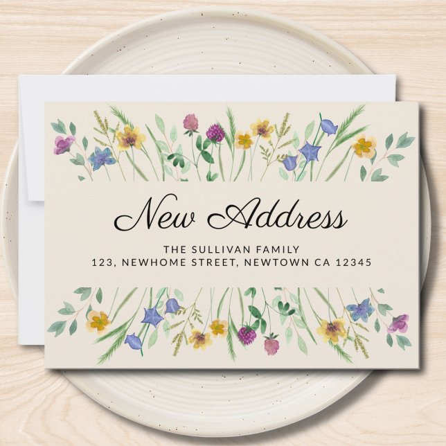 New Address Wildflower Moving Announcement (Creator Uploaded)