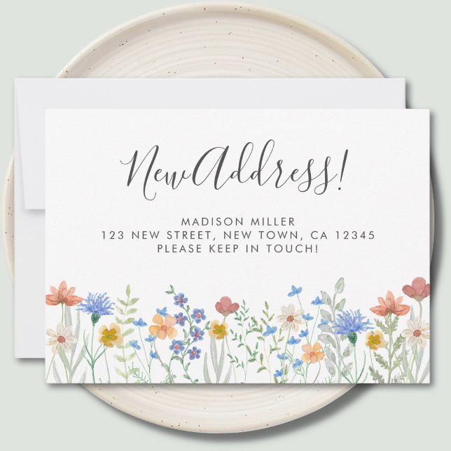 New Address Wildflowers Moving Announcement (Creator Uploaded)