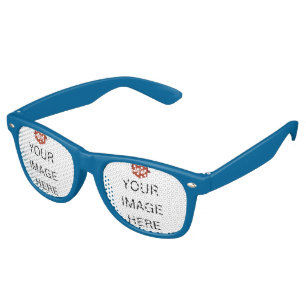NEW! Adult Retro Party Shades - Blue - Custom