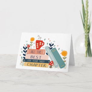 New Adventure Book Lover New Job Retirement Card