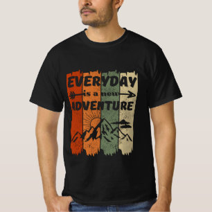 New adventure hiking lovers gift retro mountain T-Shirt