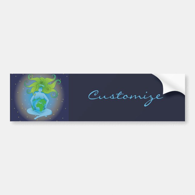 New Age Gaia Goddess Thunder_Cove Bumper Sticker (Front)