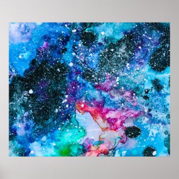 New Age Galaxy Poster By Megaflora Design by Megaflora at Zazzle