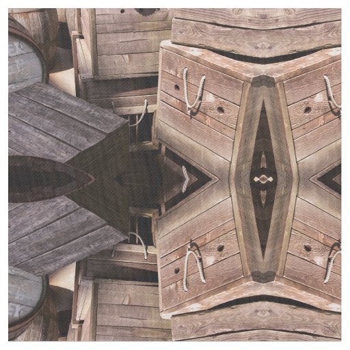 New Age Grunge  Pattern Umber Pattern Fabric