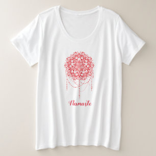 New Age mandala namaste art yoga Plus Size T-Shirt