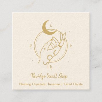 New Age Occult Shop Square Business Card by businesscardsforyou at Zazzle
