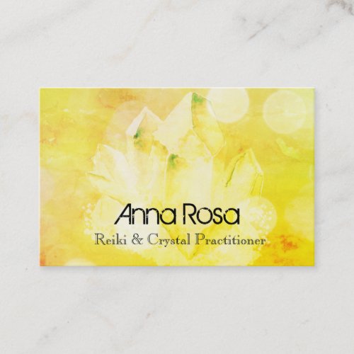 *~* New Age Spiritual Crystal Yoga Reiki Master Business Card