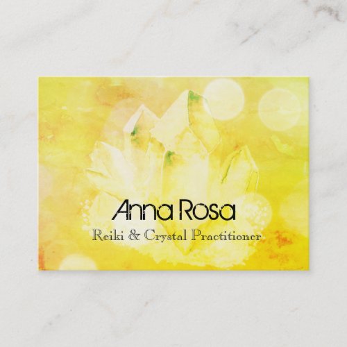 *~* New Age Spiritual Crystal Yoga Reiki Master Business Card