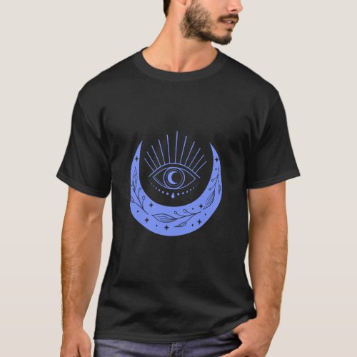 New Age Third Eye Moon Witchy Reiki Yoga Witch Lig T_Shirt