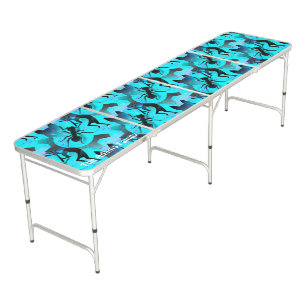 New Age Tribal with Aesthetic Seamless Pattern Beer Pong Table