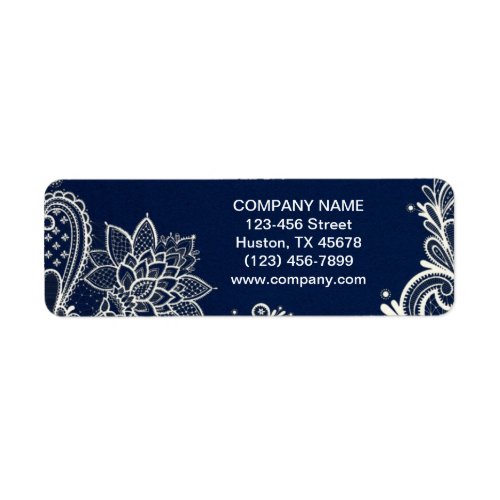 New Age Yoga navy blue henna bohemian lace Label