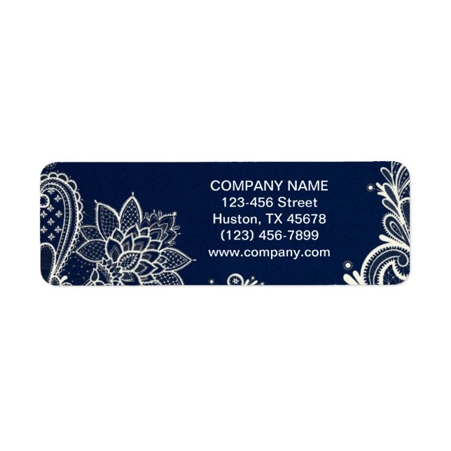 New Age Yoga navy blue henna bohemian lace Label (Front)