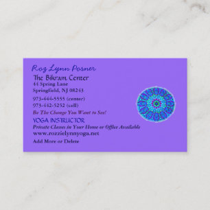 New Age Yoga Profile Card