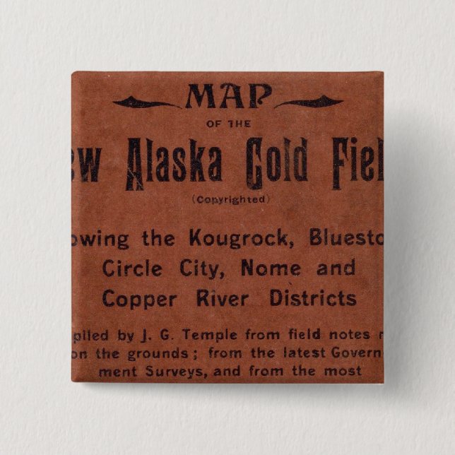 New Alaska gold fields Button (Front)