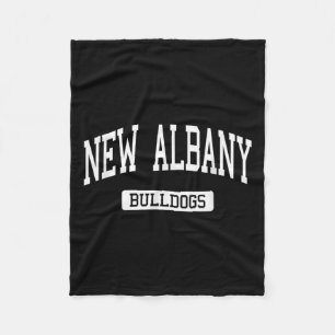 New Albany High School Hs New Albany In Varsity Sr Fleece Blanket