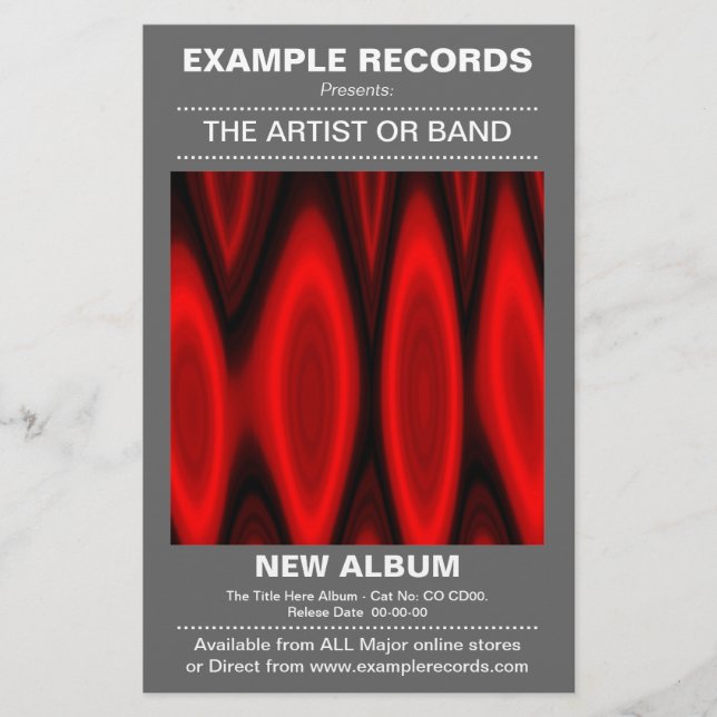 New Album Launch - Gray Flyer (Front)