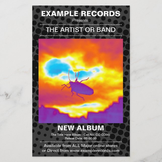 New Album Launch - HT dot Textured Flyer (Front)