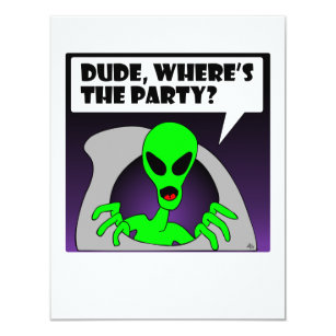 Alien Party Invitations 6