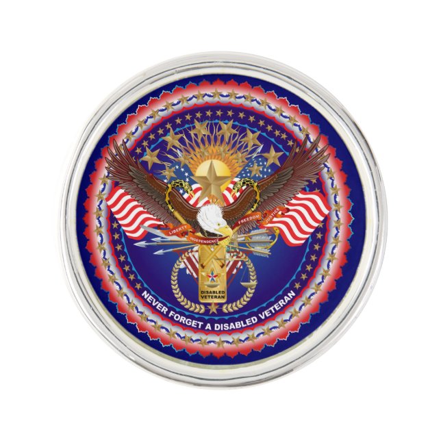 New All Disabled Veteran Pin (Front)