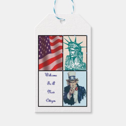 New American Citizen Gift Tags