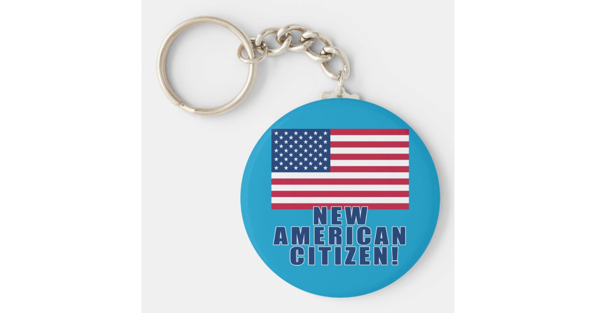 New American Citizen Gifts and Tshirts Keychain | Zazzle.com