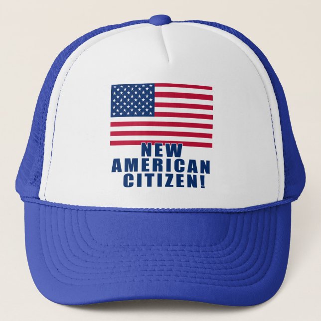 New American Citizen Gifts and Tshirts Trucker Hat (Front)