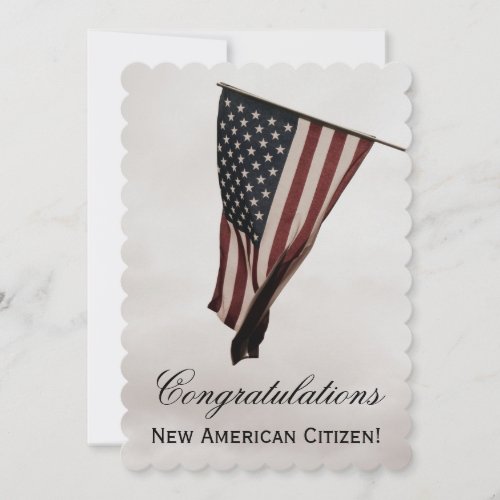 New American CitizenUS Flag_Celebration Party Invitation