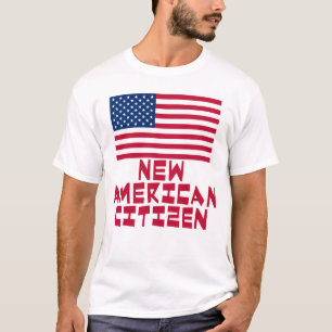 New American Citizen with American Flag T-Shirt