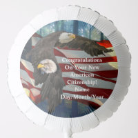 New American Citizenship Eagle American Flag 