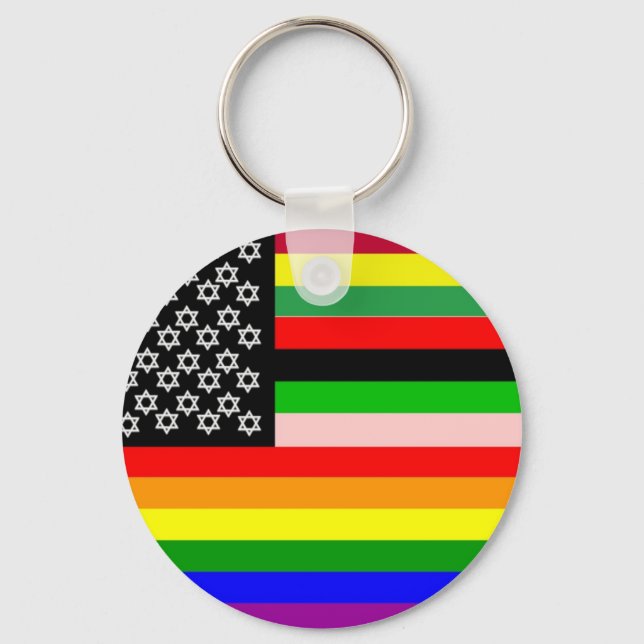 New American Flag Keychain (Front)