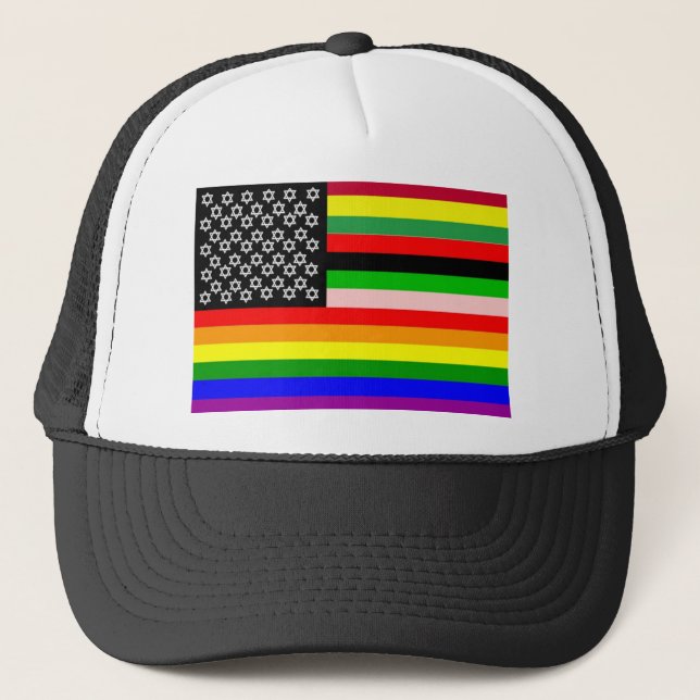 New American flag Trucker Hat (Front)