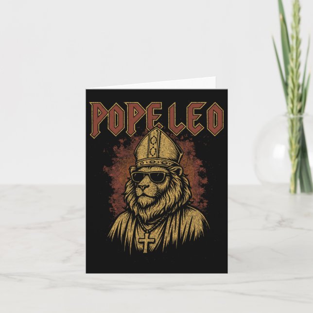 New American Pope Us Pope Leo Xiv  Card (Front)