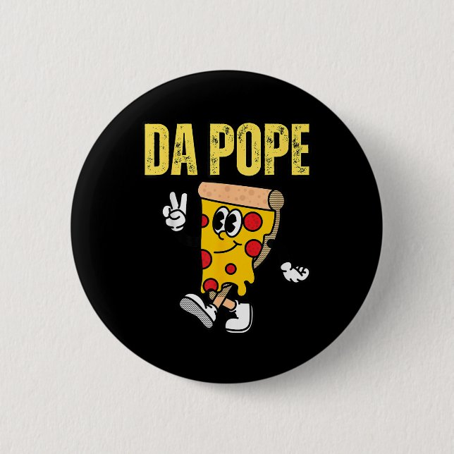 New American Pope Us Pope Leo Xiv Pizza  Button (Front)
