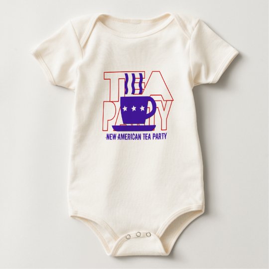 New American Tea Party Baby Bodysuit