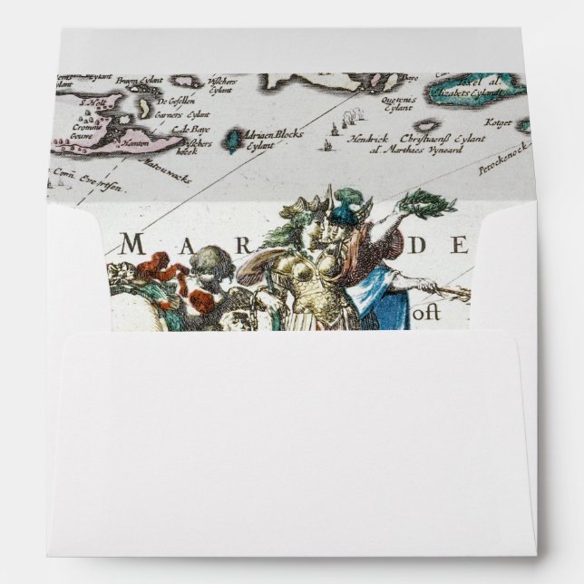NEW AMSTERDAM, 1673 ENVELOPE (Back (Bottom))