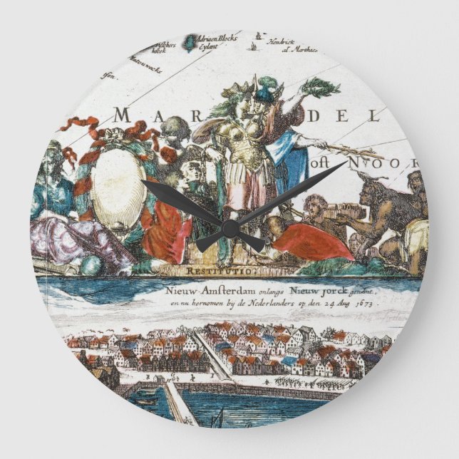 NEW AMSTERDAM, 1673 LARGE CLOCK (Front)