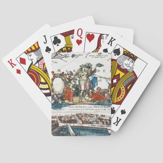 NEW AMSTERDAM, 1673 POKER CARDS (Back)