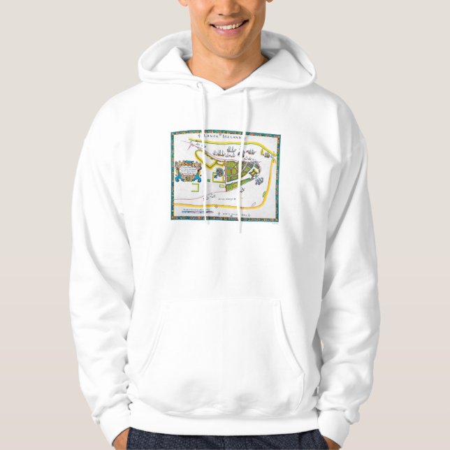 New Amsterdam Map, 1661 Hoodie (Front)