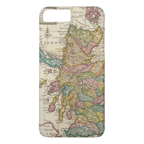 New and correct map of Scotland and the Isles iPhone 8 Plus7 Plus Case