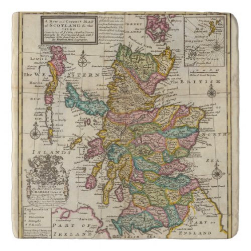 New and correct map of Scotland and the Isles Trivet