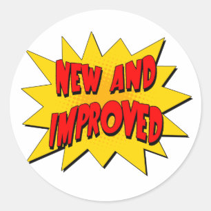 NEW and IMPROVED Classic Round Sticker