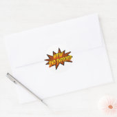 New And Improved Classic Round Sticker (Envelope)