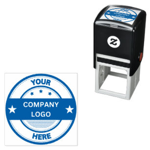 NEW! Approved! Self Inking Stamp - Blue ink