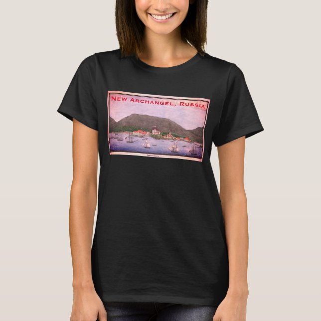 New Archangel, Russia (Sitka) Painting T-Shirt (Front)
