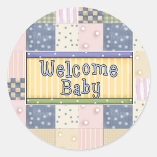New Arrival Welcome Baby Boy Stickers