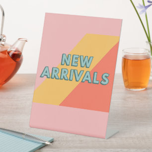 New Arrivals Sign for Retail Stores, Tabletop Sign