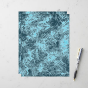 New Art Blued Marble Scrapbooking Paper